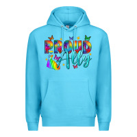 Ocean Blue Western Proud Ally Premium Hoodie - BundleAndBundleShop
