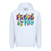 White Western Proud Ally Premium Hoodie - BundleAndBundleShop