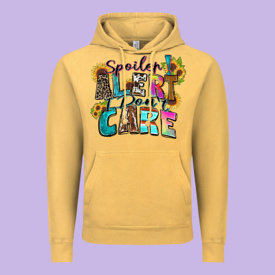 Spoiler Alert I Don't Care Vintage Hoodie Designed By Zillion Design Studio