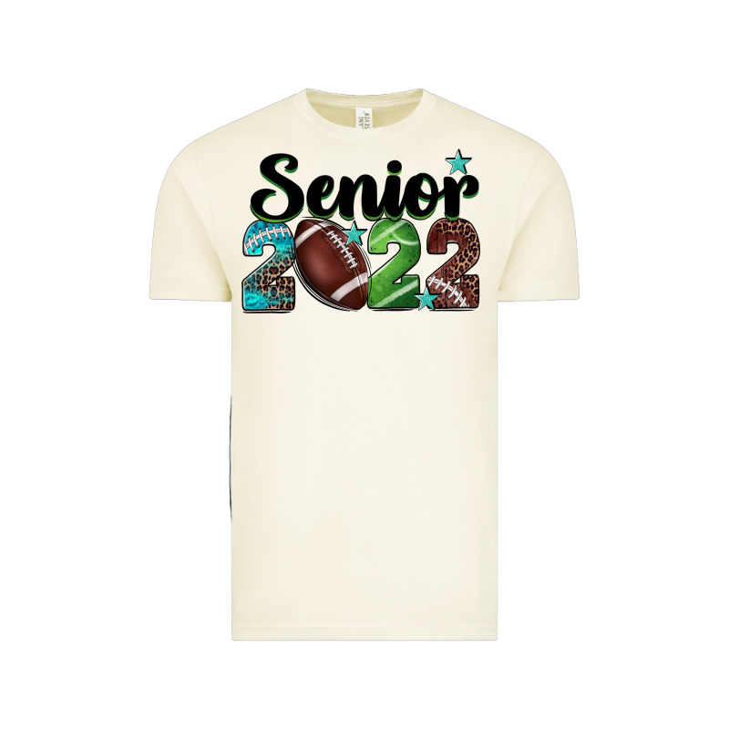 Football Senior 2022 Vintage Tee by BarkalooDesign | Teevron