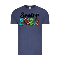 Vintage Denim football senior 2022 Vintage Tee - BarkalooDesign