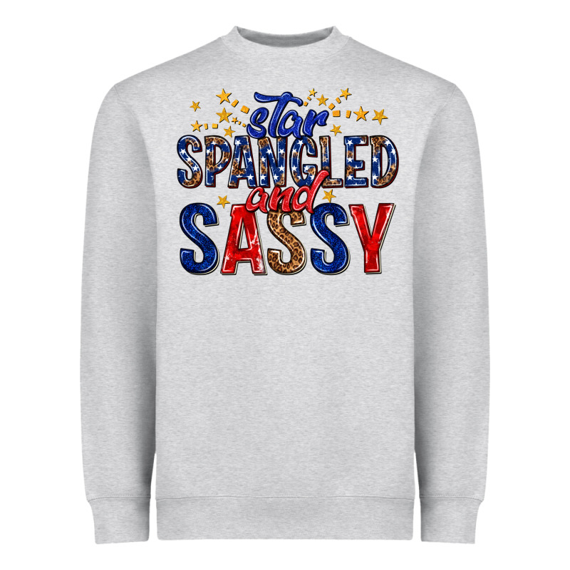 Star Spangled And Sassy Billie Wilder Heavyweight Sweatshirt by texasbilliewilder | Teevron