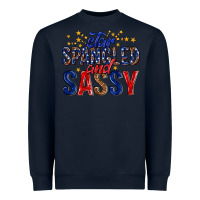 Navy star spangled and sassy billie wilder Heavyweight Sweatshirt - texasbilliewilder