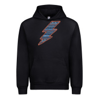 Black Western Orange Border Aztec Lightning Urban Hoodie - Bettercallsaul