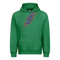 Emerald Western Orange Border Aztec Lightning Urban Hoodie - Bettercallsaul