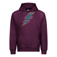 Mauve Wine Western Orange Border Aztec Lightning Urban Hoodie - Bettercallsaul