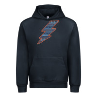 Western Orange Border Aztec Lightning Urban Hoodie | Teevron