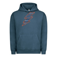 Pigment Midnight Navy Western Orange Border Aztec Lightning Urban Hoodie - Bettercallsaul