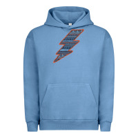 Pigment Pebble Blue Western Orange Border Aztec Lightning Urban Hoodie - Bettercallsaul