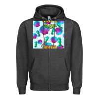 Charcoal Heather seahorse and sea shell seamless pattern Zipper Hoodie - BundleAndBundleShop