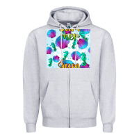 Heather Grey seahorse and sea shell seamless pattern Zipper Hoodie - BundleAndBundleShop