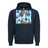Navy seahorse and sea shell seamless pattern Zipper Hoodie - BundleAndBundleShop