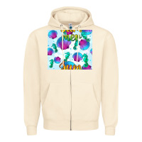 Sandshell seahorse and sea shell seamless pattern Zipper Hoodie - BundleAndBundleShop