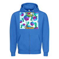 Seahorse And Sea Shell Seamless Pattern Zipper Hoodie | Teevron