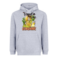 Heather Grey tequila lime sunshine Heavyweight Hoodie - MaliasSmallBusiness