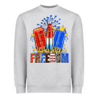 Heather Grey tastes like freedom popsicles billie wilder Heavyweight Sweatshirt - texasbilliewilder