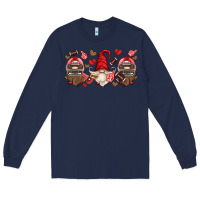 Navy american football gnome Long Sleeve Tee - HRA Design Shop