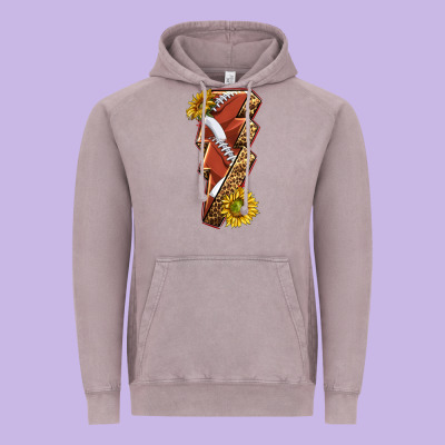 Sport Football  Lightning Bolt Vintage Hoodie Designed By Texasbilliewilder