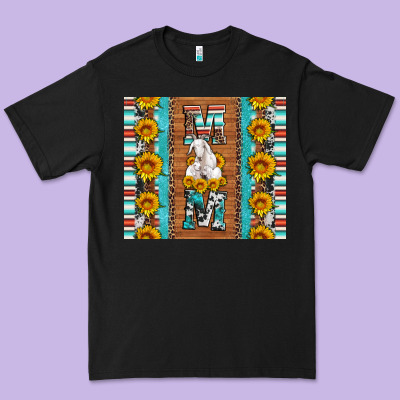 Goat Family Mom Sunflowers Serape Leopard Cowhide Tumbler Premium Tee Designed By Artiststas