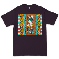 Plum goat family mom sunflowers serape leopard cowhide tumbler Premium Tee - Artiststas
