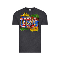 Vintage Black usa Vintage Tee - Zillion Design Studio