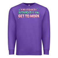 Purple get to work Premium Sweatshirt - MaliasSmallBusiness