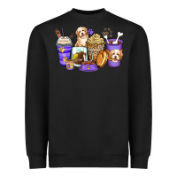 Black havanese terrier coffee cups Heavyweight Sweatshirt - Zillion Design Studio
