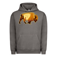 Pigment Tornado Desert Landscape Bison Silhouette Urban Hoodie - Bettercallsaul