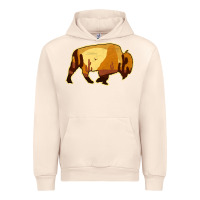 Sandshell Desert Landscape Bison Silhouette Urban Hoodie - Bettercallsaul