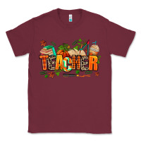 Burgundy fall teacher Classic Tee - AdoDesignShop