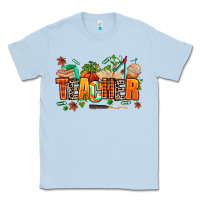 Dusty Blue fall teacher Classic Tee - AdoDesignShop