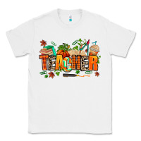 White fall teacher Classic Tee - AdoDesignShop