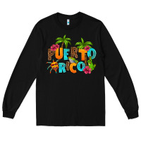 Black puerto rico Long Sleeve Tee - AdoDesignShop