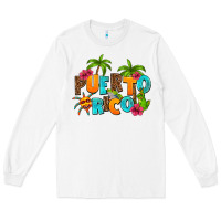 White puerto rico Long Sleeve Tee - AdoDesignShop