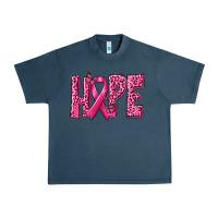 Midnight Navy Hope Breast Cancer Urban Heavy Tee - texasbilliewilder
