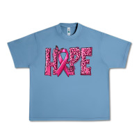 Pebble Blue Hope Breast Cancer Urban Heavy Tee - texasbilliewilder