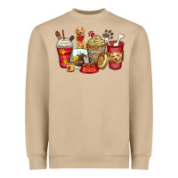Mushroom golden retriever coffee cups Heavyweight Sweatshirt - Zillion Design Studio