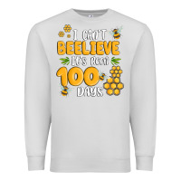 Dove Grey i cant beelieve its been 100 days Premium Sweatshirt - MaliasSmallBusiness
