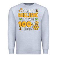 Heather Grey i cant beelieve its been 100 days Premium Sweatshirt - MaliasSmallBusiness