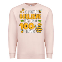 Pale Pink i cant beelieve its been 100 days Premium Sweatshirt - MaliasSmallBusiness