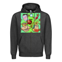 Charcoal Heather school seamless pattern Zipper Hoodie - BundleAndBundleShop