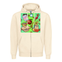 Sandshell school seamless pattern Zipper Hoodie - BundleAndBundleShop