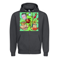 Smoke school seamless pattern Zipper Hoodie - BundleAndBundleShop
