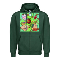 Sports Green school seamless pattern Zipper Hoodie - BundleAndBundleShop