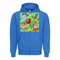 True Royal school seamless pattern Zipper Hoodie - BundleAndBundleShop