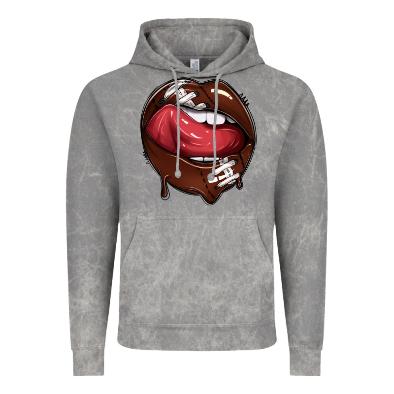 Sports Lips American Football Vintage Hoodie by texasbilliewilder | Teevron