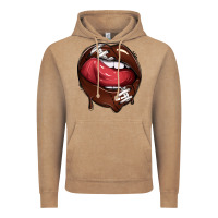 Vintage Coffee sports lips american football Vintage Hoodie - texasbilliewilder