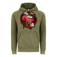 Vintage Olive sports lips american football Vintage Hoodie - texasbilliewilder