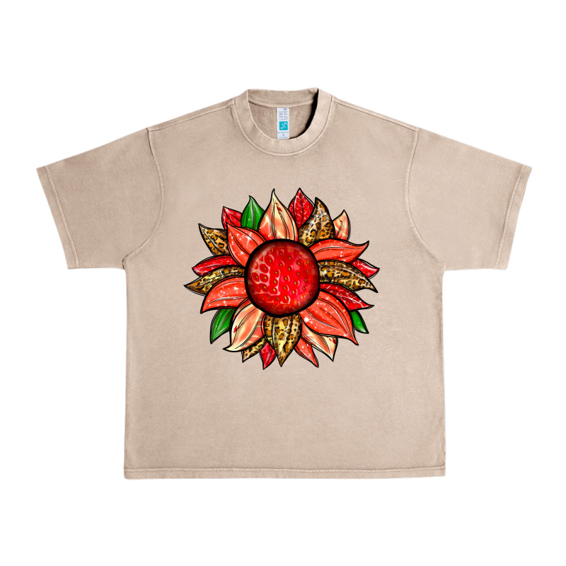 Strawberry Sunflower Urban Heavy Tee by Zillion Design Studio | Teevron