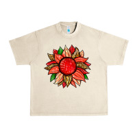 Sandshell strawberry sunflower Urban Heavy Tee - Zillion Design Studio